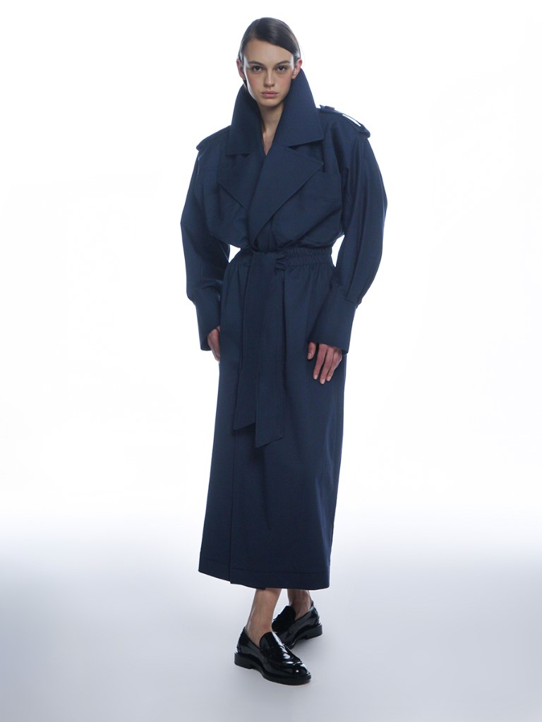 NAVY ICON TRENCH COAT